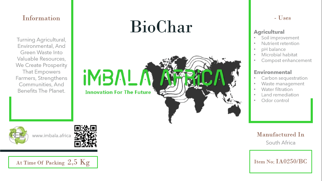 Label 2.5kg BioChar
