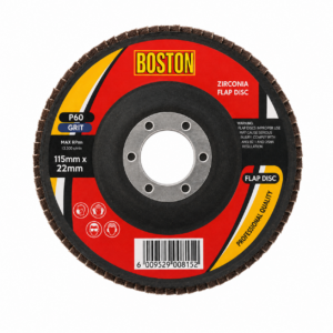 BOSTON Zirconia P60 Flap Disc 115 x 22mm
